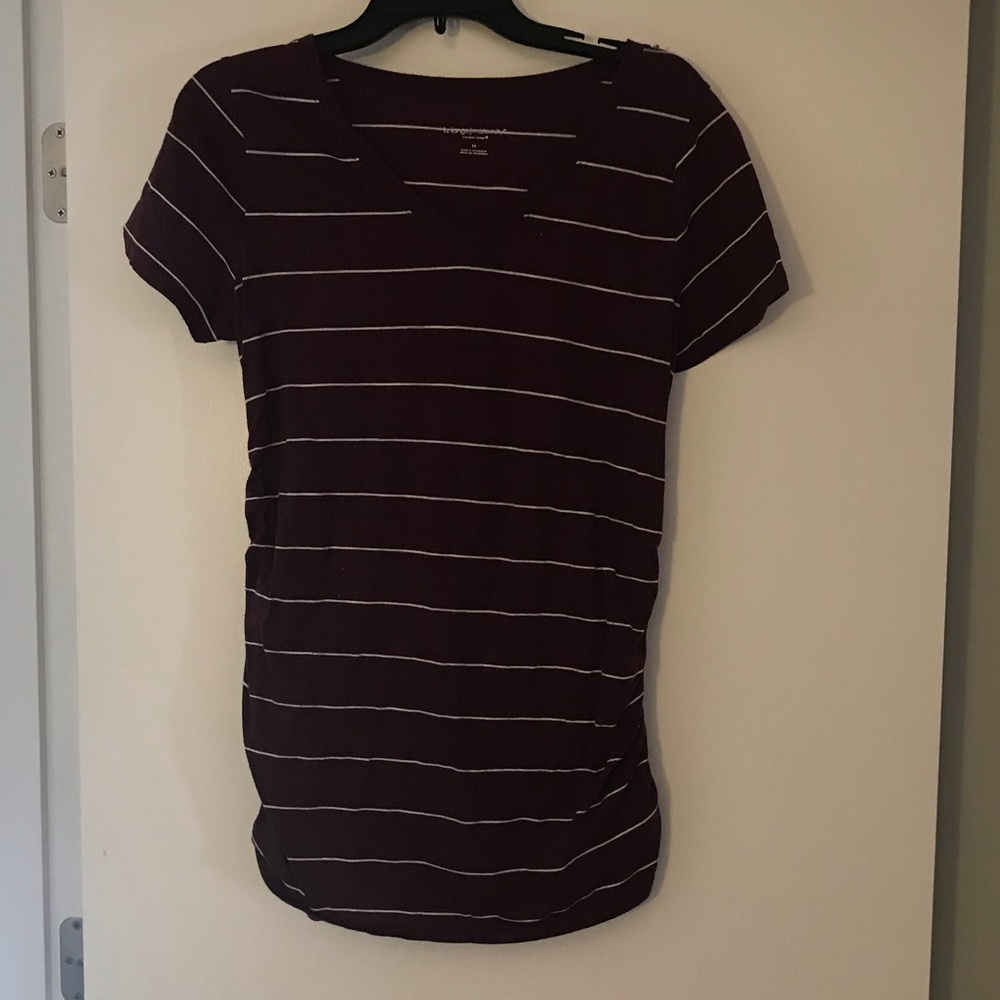 Striped maternity top